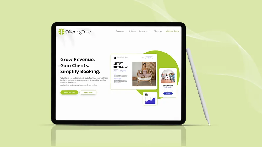 Offering tree yoga booking software