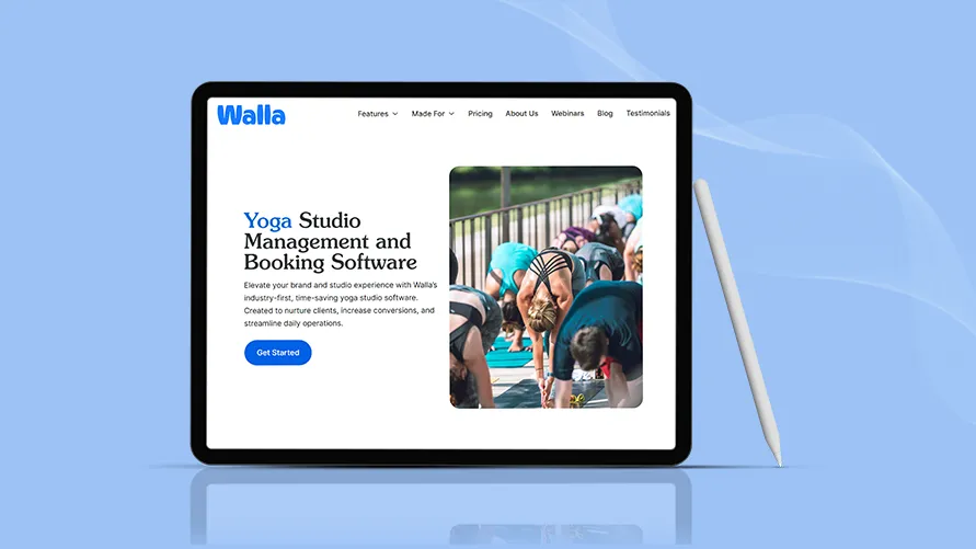 Walla yoga booking software