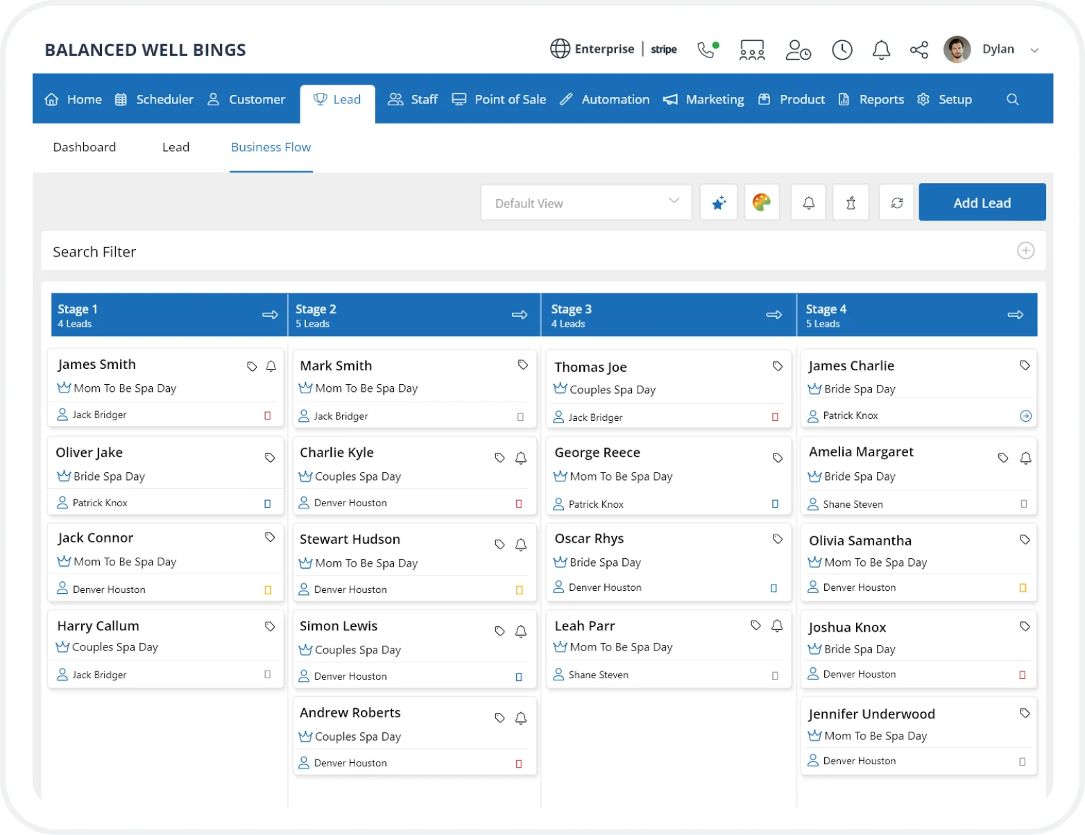 Wellyx offers a robust scheduling system